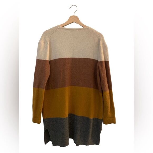 MADEWELL Kent Striped Cardigan Sweater in Coziest Yarn Multicolor Size XS - Picture 6 of 7